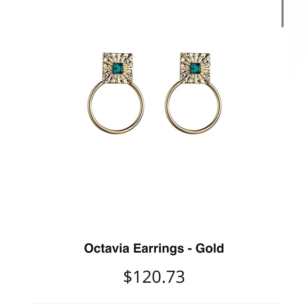 Gold and turquoise earrings from Meme‎ London